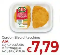 Supermercati Nonna Isa Cordon Bleu di tacchino AIA con prosciutto e formaggio offerta