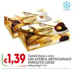 D'Italy Tartufo bianco, nero GELATERIA ARTIGIANALE INSOLITE GIOIE offerta