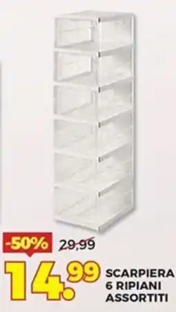 Ni Hao Market Scarpiera 6 ripiani assortiti offerta