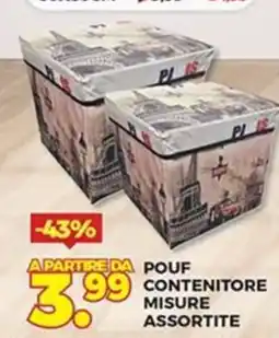 Ni Hao Market Pouf contenitore offerta