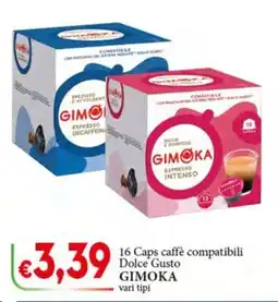 D'Italy 16 Caps caffè compatibili Dolce Gusto GIMOKA offerta