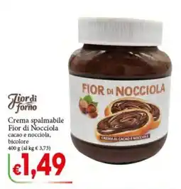D'Italy Fior di forno Crema spalmabile Fior di Nocciola cacao e nocciola, bicolor offerta