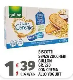 Vivo Supermercati Biscotti senza zuccheri gullon con crema allo yogurt offerta