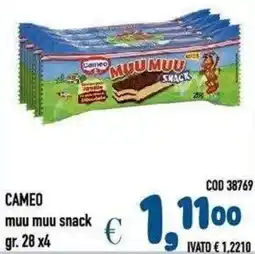 Del Prete Distribuzioni Cameo muu muu snack offerta