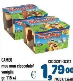 Del Prete Distribuzioni Cameo muu muu cioccolato vaniglia offerta