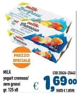 Del Prete Distribuzioni Milk yogurt cremoso/zero grassi offerta