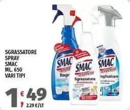 Vivo Supermercati Sgrassatore spray Smac offerta