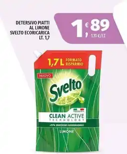 Vivo Supermercati Detersivo piatti al limone Svelto Ecoricarica offerta