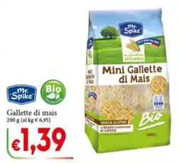 D'Italy Mr. Spike Mini Gallette di Mais Bio offerta