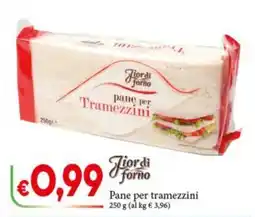 D'Italy Pane per tramezzini Fiordi forno offerta