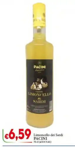 D'Italy Limoncello dei Sardi Pacini offerta