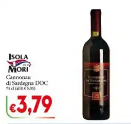 D'Italy Isola dei Mori Cannonau di Sardegna DOC offerta