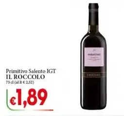 D'Italy Primitivo Salento IGT Il Roccolo offerta