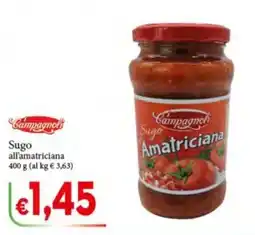 D'Italy Campagnoli Sugo all'amatriciana offerta