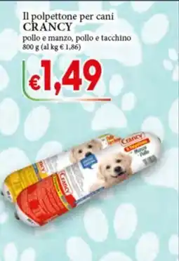 D'Italy Il polpettone per cani Crancy offerta
