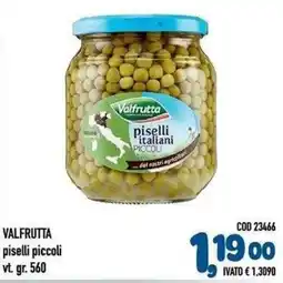 Del Prete Distribuzioni Valfrutta piselli piccoli offerta