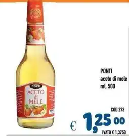 Del Prete Distribuzioni Ponti aceto di mele offerta