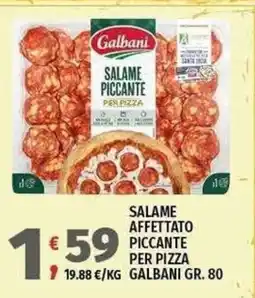 Vivo Supermercati Salame affettato piccante Galbani offerta