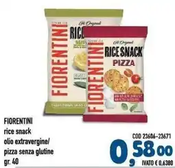 Del Prete Distribuzioni Fiorentini rice snack pizza senza glutine offerta