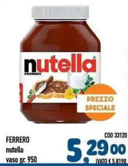 Del Prete Distribuzioni Ferrero nutella offerta