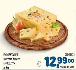 Del Prete Distribuzioni Emmentaler svizzero blocco offerta