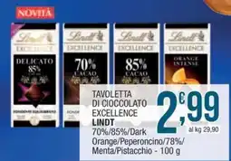 Sidis Tavoletta di cioccolato Excellence Lindt offerta