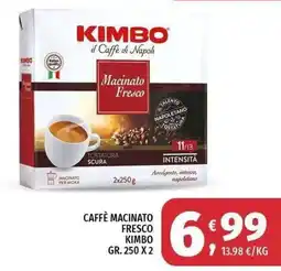 Vivo Supermercati Caffè macinato fresco Kimbo offerta