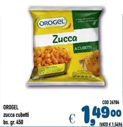 Del Prete Distribuzioni Orogel zucca cubetti offerta