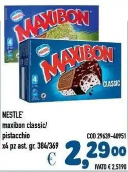 Del Prete Distribuzioni Maxibon classic Nestlé offerta