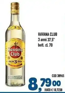 Del Prete Distribuzioni Havana Club Añejo 3 Años offerta