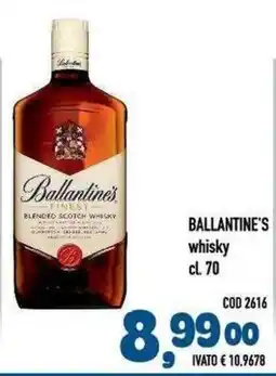 Del Prete Distribuzioni Ballantine's whisky offerta