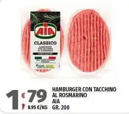 Vivo Supermercati Hamburger con tacchino al rosmarino AIA offerta
