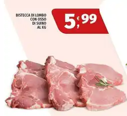 Vivo Supermercati Bistecca di lombo con osso di suino offerta