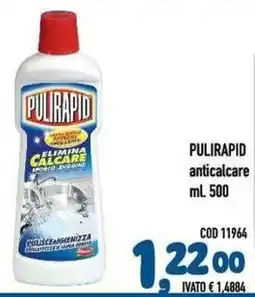 Del Prete Distribuzioni Pulirapid anticalcare offerta