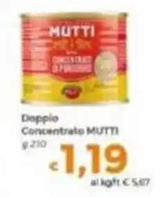 Tocal Doppio Concentrato MUTTI offerta