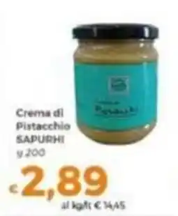 Tocal Crema di Pistacchio SAPURHI offerta