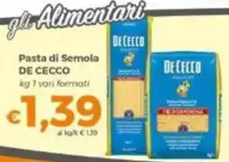 Tocal Pasta di Semola DE CECCO offerta