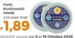 Tocal Piatti Riutilizzabili PRIME offerta