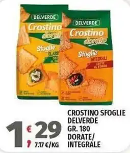 Vivo Supermercati Crostonio sfoglie Delverde offerta