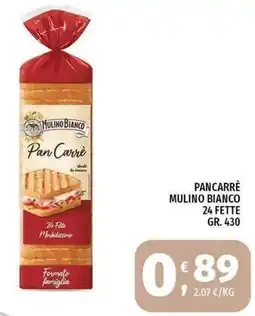 Vivo Supermercati Pan Carrè Mulino Bianco offerta