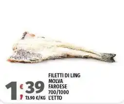Vivo Supermercati Filetti di ling molva faroese offerta