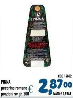Del Prete Distribuzioni Pinna pecorino romano offerta