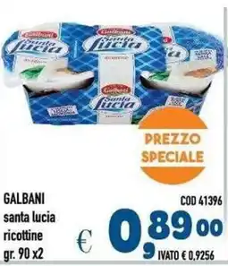 Del Prete Distribuzioni Galbani santa lucia ricottine offerta