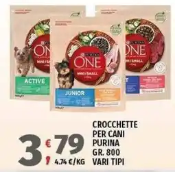 Vivo Supermercati Crocchette per cani Purina offerta