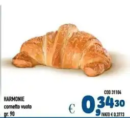 Del Prete Distribuzioni Harmonie cornetto vuoto offerta
