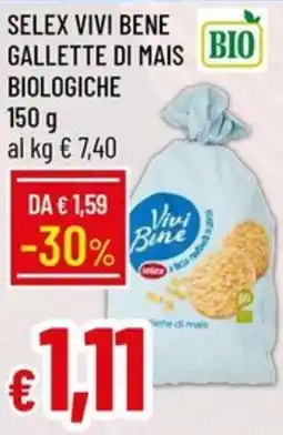 IperFamila Gallette di mais biologiche offerta