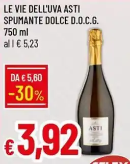 IperFamila Le vie dell'uva Asti spumante dolce offerta