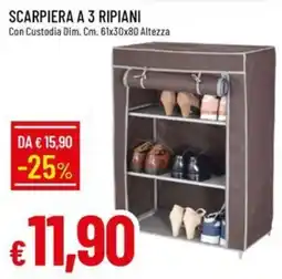 IperFamila Scarpiera a 3 ripiani offerta