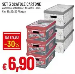 IperFamila Scatole cartone automontanti decori assortiti offerta