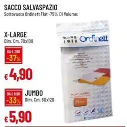IperFamila Sacco salvaspazio Ordinett offerta